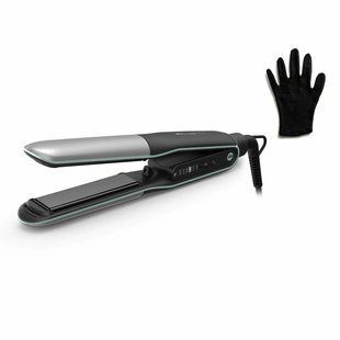 Випрямляч Rowenta Thermostyle, темп.режимів-5, 150-230С, дисплей, іонізація, кераміка, титан, чорно-сірий (SF7120E0)