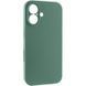 Фото: 1 из 1, Чохол Silk Full Camera Protective (AA) NO LOGO для Apple iPhone 16 (6.1") Зелений / Pine green, купить за 299 грн со скидкой в Смартс | smarts.ua