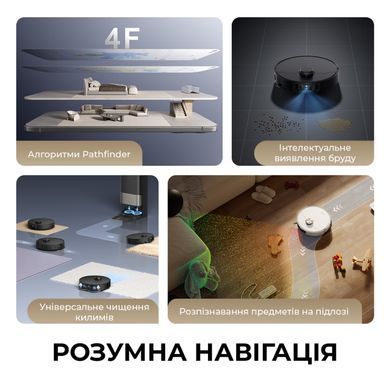 Фото: 3 з 4, Робот-пилосос Dreame Bot L40s Pro Ultra (RLL74CE-Bl) Black, купити за 38 499 грн зі знижкою в Смартс | smarts.ua