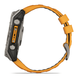 Смарт-годинник Garmin Fenix 8 51mm AMOLED Sapphire Titanium w. Spark Orange/Graphite Silicone Band (010-02905-10,010-02905-11)
