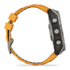 Смарт-годинник Garmin Fenix 8 51mm AMOLED Sapphire Titanium w. Spark Orange/Graphite Silicone Band (010-02905-10,010-02905-11)