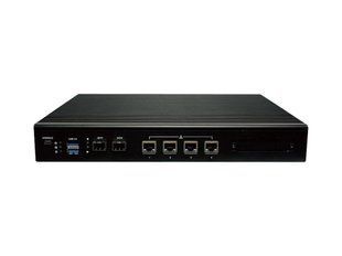 Мережевий шлюз Lanner NCR-1510F Intel C3708 CPU with 2* DDR4 ECC SO-DIMM, 4* GbE LAN w/ 1* pair Gen 3 Bypass, 2* GbE SFP, 1* 2.5" SATA drive bay, 1* M